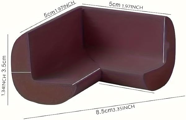 Confezione da 4 protezioni angolari in morbida schiuma, preadesive per mobili, per tavolo, camino e scale, protezioni di sicurezza a prova di - 4
