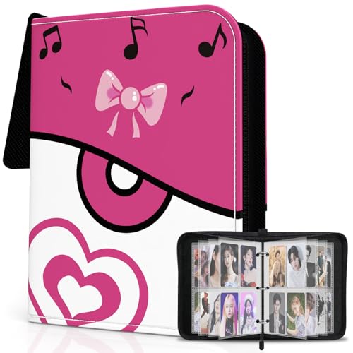 Carpeta de tarjetas fotográficas Kpop con cierre de cremallera, carpeta de piel sintética A5 para cámara Fujifilm Instax Mini, cámara Polaroid, adecuada para tarjetas Lomo, paquete de 50 unidades de 4