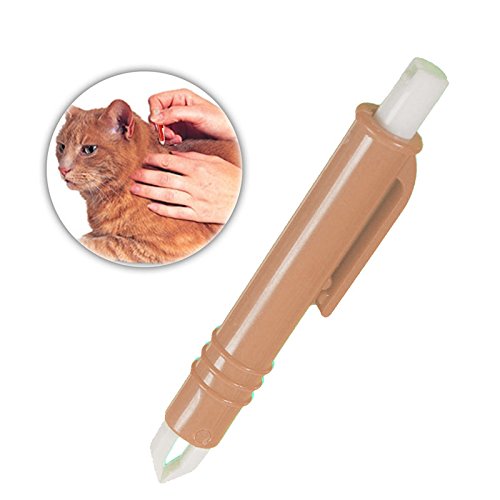 Anti Tick/Lice/Flea/Mite Remover/Picker/Tweezer for Healthy Care of Puppies/Dog/Cat/Kitten (Random Color) 1