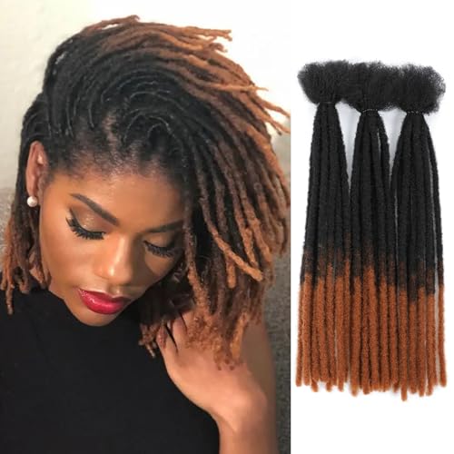 DXdixiu Dreadlock Extensions Synthetic Hair 30 Strands 100% Full Handmade Permanent Loc Extension Hair for Women/Men/Kids Daily Wear & Parties (T30
