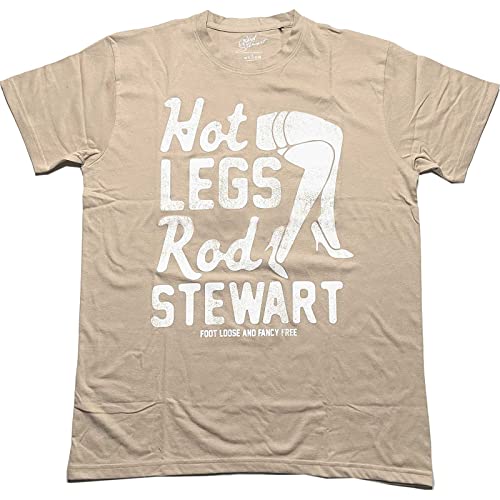 T-shirt Rod Stewart Hot Legs Rock Off vêtement vintage de musique pour homme taille L