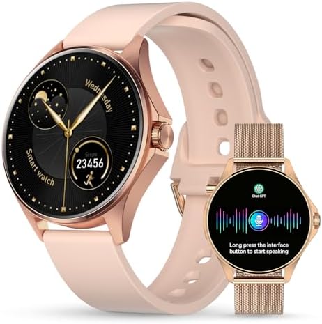 Smartwatch Feminino Relógio Inteligente com IA Chatgpt, 1.32’’ AM...