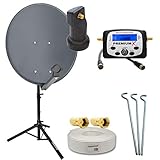 j_sat settings PremiumX Schüssel aus Stahl Größe: 60 cm Diameter 1: 615 mm (gemessen mit Rand) Diameter 2: 550 mm (gemessen mit Rand)