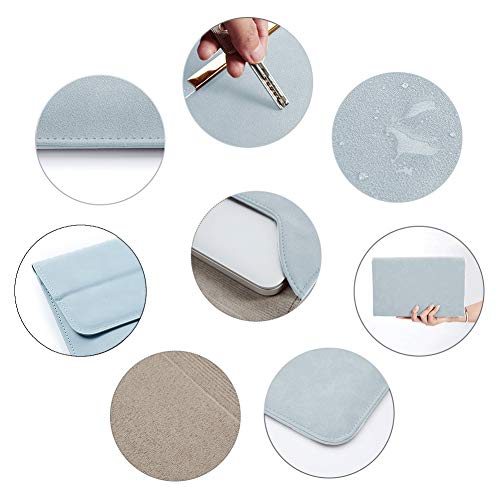 Kalidi 13.3-14 Inch Laptop Stand Sleeve Case Faux Suede Leather For 13.3 13.5 13.6 14 Inches Macbook Air Pro Retina 13"-14" Surface Pro With Pouch #TOP3