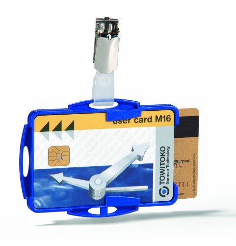 Preisvergleich Produktbild Durable Ausweiskartenhalter, 1 Packung à 25 Stück, blau, 821806