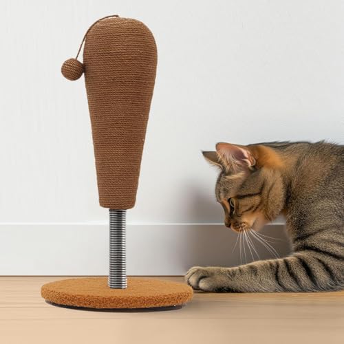 Griffoir chatton anti-ennui : boule à gratter interactive avec ventouse - 4