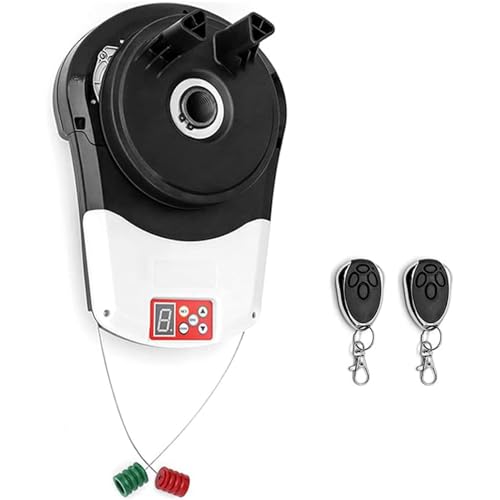 YEHOZZ Automatic Rolling Gate Opener, Rolling Gate Electronic Lift Motor Smart Garage Door Openers, with Lift Force 800N Rolling 22m², Gate Opener Roller Shutter Built-in Motor with Led Light