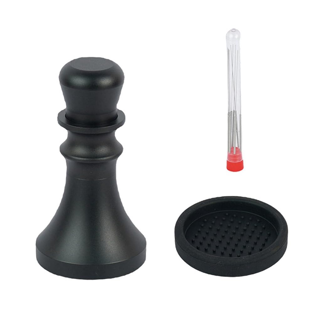 CTRLZS 58mm WDT Italian Loose Powder 2-In-1 Powder Press, Powder Distributor, Powder Hammer, Loose Powder Needle Coffee Tamper