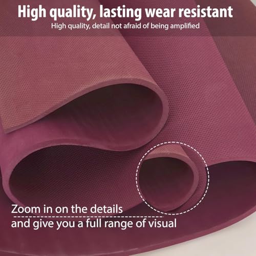 Image of Yoga Mat for Women & Men | High Density TPE Yoga Mat with 6mm Cushion | Non-Toxic, Sweat-Resistant & Double Sided Anti-Slip Exercise Mat | Lightweight & Portable with Carry Bag (Maroon)