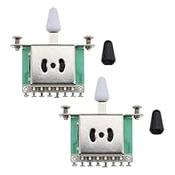 3 way electric guitar pickup toggle selector,compatible with stratocaster, compatible with telecaster style electric guitar, most 3 position selector Guitar. The switch operation is very smooth, and it is easy to operate. It will not produce noise wh...