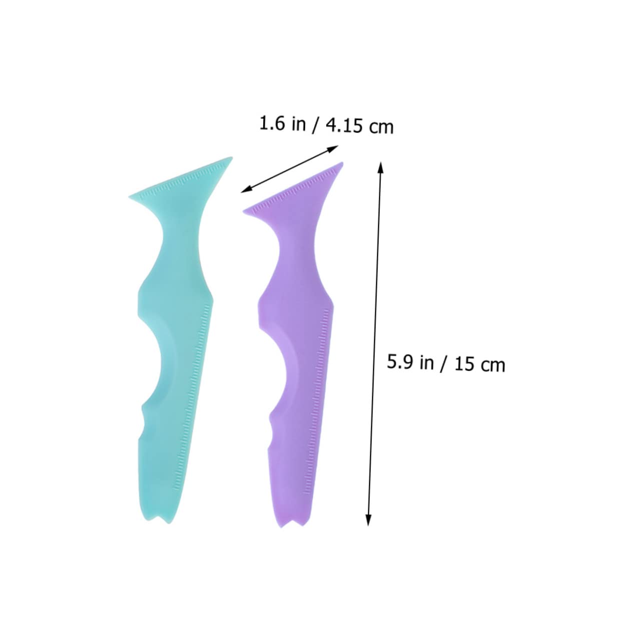 Healeved 10pièces Outils De Maquillage Silicone Pour Eyeliner Stencil à Et Applicateur De Mascara Accessoire Pratique Pour Maquillage Parfait