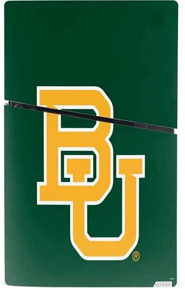 Skinit Decal Gaming Skin Compatible with PS5 Slim Digital Edition Console - Officially Licensed Baylor University BU - Green Design