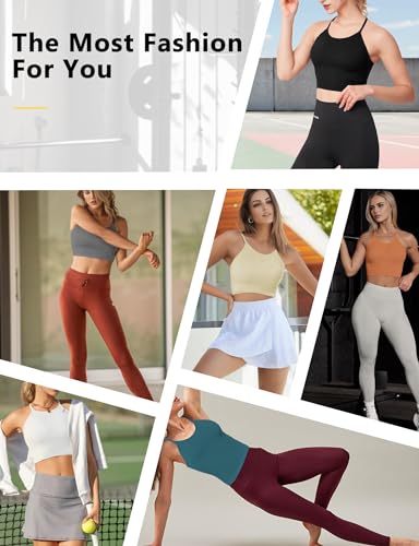 Camisole de sport basique sans couture orange taille S coupe longue - 7