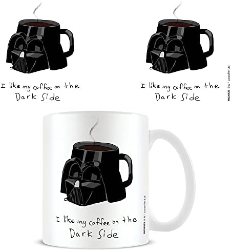 Pyramid International Wars Darth Vader Ceramic Mug in Presentation Gift Box (Dark Side Coffee Design) 11oz Ceramic Mug - Official Merchandise MG26523