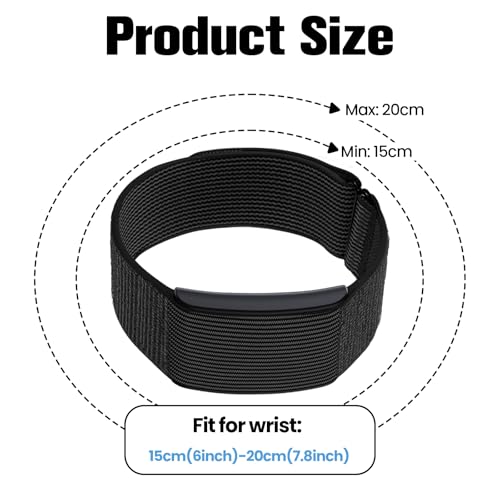 Image of Yeahxing Nylon-Strap Compatible with Amazfit-Helio Loop - Breathable | Lightweight, adjustable fabric strap for all-day wear. Soft, comfortable, replacement strap only.