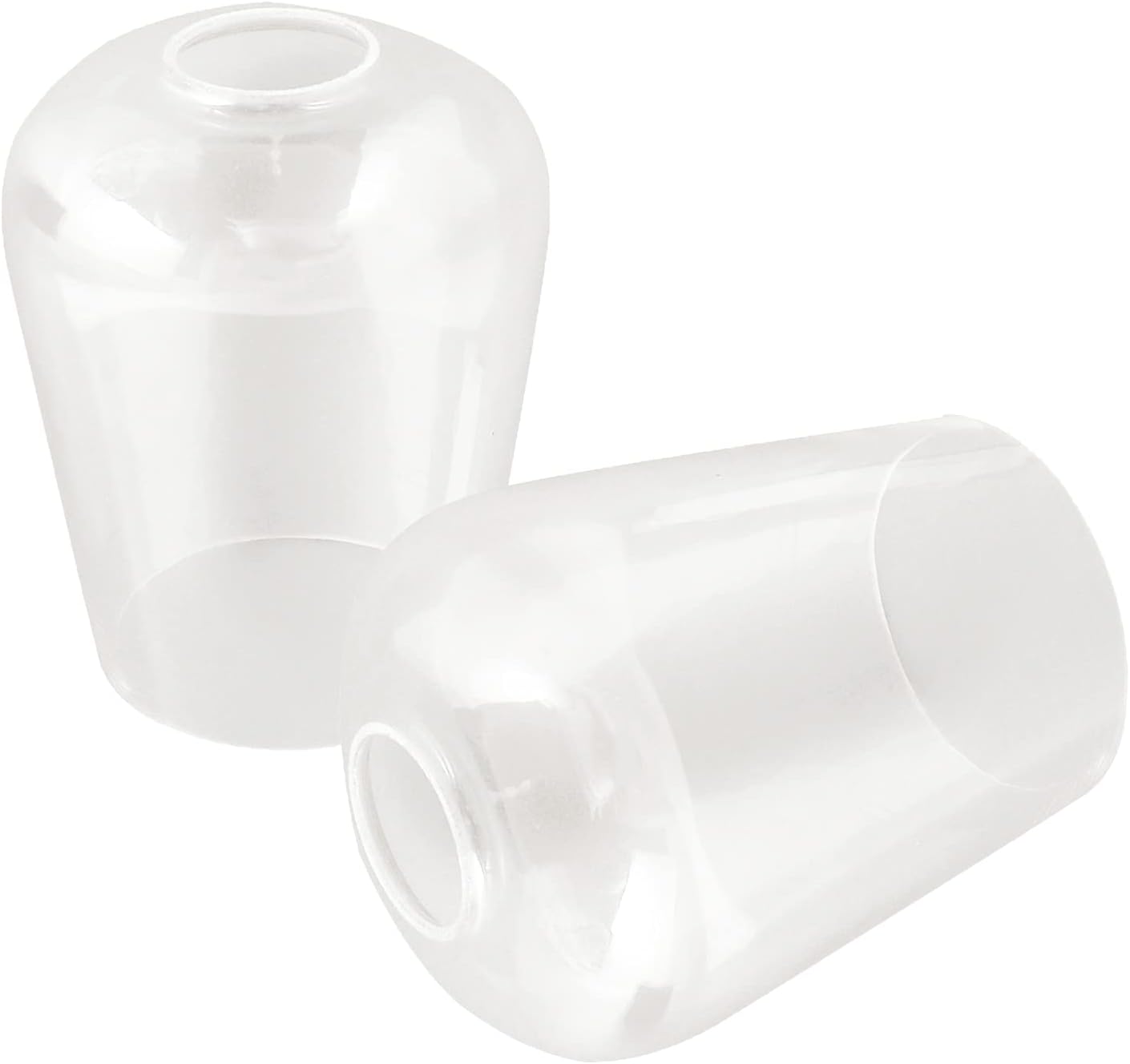 2 Pack Clear Wine Glass Shade, Modern Light Fixture Replacement Globe or Cover with 1-5/8-Inch Fitter for Chandelier Wall Sconce Pendant Light, G0042