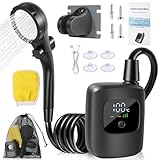 Ducha portátil genérica | Suministros de riego de 2400mAh - Ducha de viaje para mascotas - para campistas playa viaje por carretera jardineros pescadores Camping-Car senderismo viaje alpinos