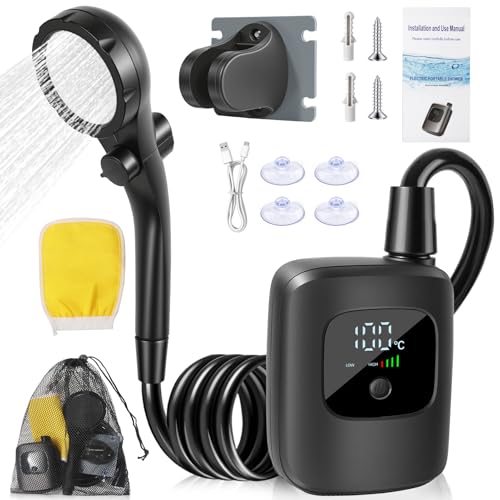 Pompe de douche extérieure portable pour le camping, randonnée et alimentation eau jardin