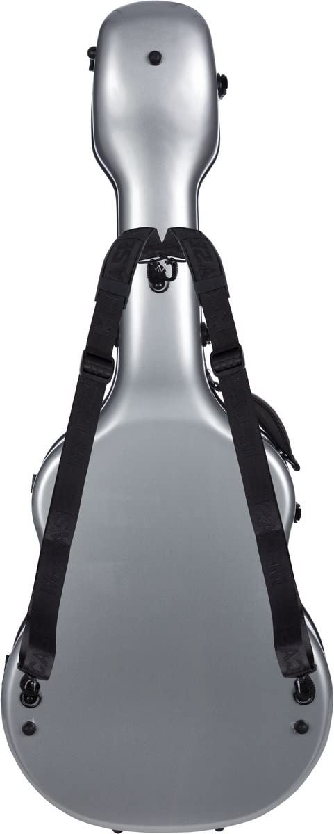 M-Case Façonné Etui pour Guitare Classique 39” - 4/4 Fiberglass Ultra Light Argent