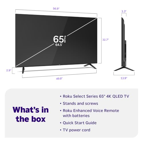 Roku 65-Inch Select Series Smart TV 2026-4K (2160p) QLED TV photo 11
