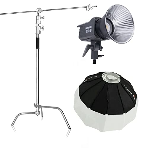Aputure Amaran 200d S + Aputure Lantern 65cm \tg{bNX C X^h LbgtC200W 5600K fCCg Bowens }Eg LED rfI Cg Av Rg[