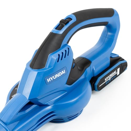 Hyundai 20V Cordless Leaf Blower with 2.0Ah Lithium-ion Battery & Charger, Lightweight Garden Blower with Long/Short Tube, Air Duster & Detail Brush - Image 9