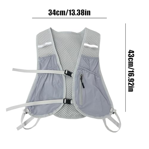 Chaleco de running y mochila de hidratación para excursiones de montaña y ciclismo 5