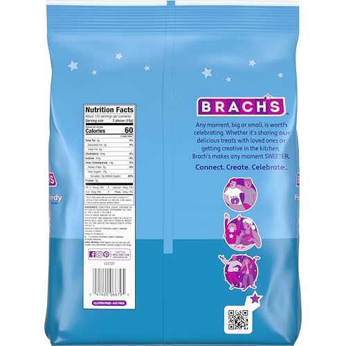 Brach's Star Brites Peppermint Candy, Back to School Candy, Individually Wrapped, Mega Pack, 360 Pieces, 4 Pound Bulk Bag