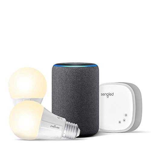 Echo (3rd Gen) Charcoal Bundle with Sengled 2-pack Smart Bulb starter kit