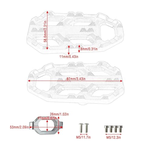 Extension de repose-pieds avant pour moto NC750X 2018-2024 et pédale d'agrandissement repose pieds - 3