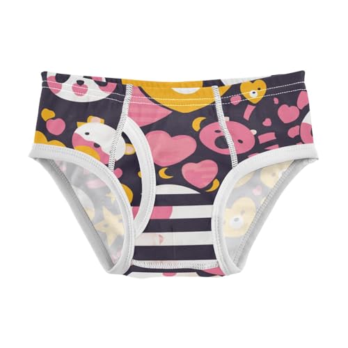 KLL Black and White Stripes Toddler Boy Comfort Briefs Cute Undies