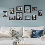 Vittanly 10 Pack Picture Frames Collage Wall Decor, Gallery Frame Set for Wall Mounting or Tabletop Display, Multi Sizes Including 2pcs 8x10, 4pcs 5x7, 4pcs 4x6, Black - Image 3