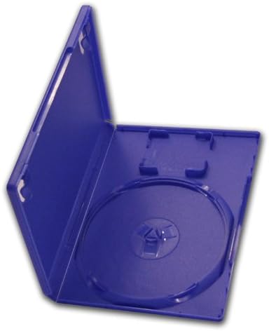 VISION MEDIA 10 X PS2 Game Case - Blue Replacement Game Case with Card Holder Slot