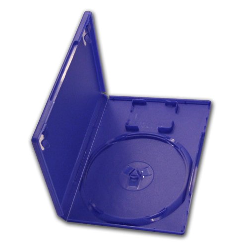 VISION MEDIA 10 X PS2 Game Case - Blue Replacement Game Case with Card Holder Slot