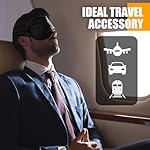 Tarpop 200 Pcs Eye Mask Sleeping Blindfold Eye Cover with Adjustable Strap for Games Party Team Building Travel Individually Wrapped Sleep Mask for Women Men(Black) - Image 4