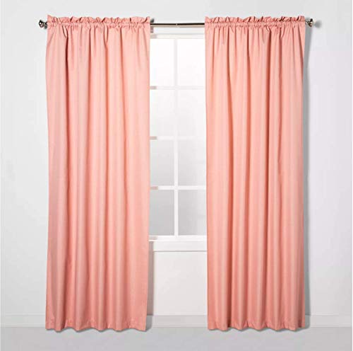 Rideau occultant corail 107x160 cm Braxton