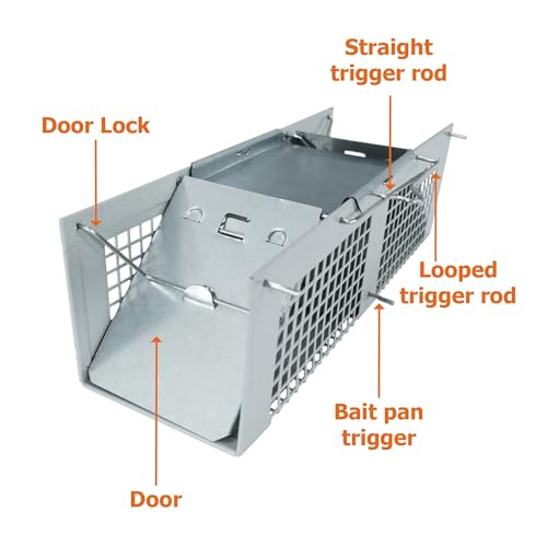 HOMESTEAD No Kill Mouse Traps Humane - 10"x3"x3" Mouse Cage, Small Animal Live Trap for Mice, Shrews and Voles - Thumbnail 2