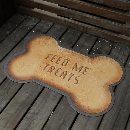 Dog-Food-Mat-Bone-Shaped-Water-Absorbent-Pet-Food-Mat-Non-Slip-Placemat-for-Pets-Bowl-and-WaterDog-Food-MatPet-Accessories-Supplies-Bone-Shaped-12x19-in Dog Food Mat Bone Shaped Water Absorbent Pet Food Mat Non Slip Placemat for Pets Bowl and WaterDog Food MatPet Accessories Supplies Bone Shaped 12×19 in