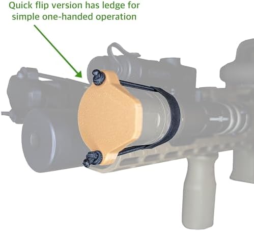 Hammy3DPrints Light/Lens Cover for Weapon Mounted Flashlights (Pro Tac 2 Rail Mount (2000 Lumen), Light Brown - Quick Flip) - 5