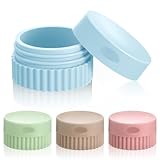 GUDULING 4 STÜCK REISE BEHÄLTER MIT DECKEL, CREMETIEGEL SILIKON, NACHFÜLLBARE KOSMETIKDOSEN, 20ML REISEBEHÄLTER FÜR TOILETTENARTIKEL, AUSLAUFSICHERE, LOTION SPENDER SILIKON FÜR KÖRPER, HANDCREME