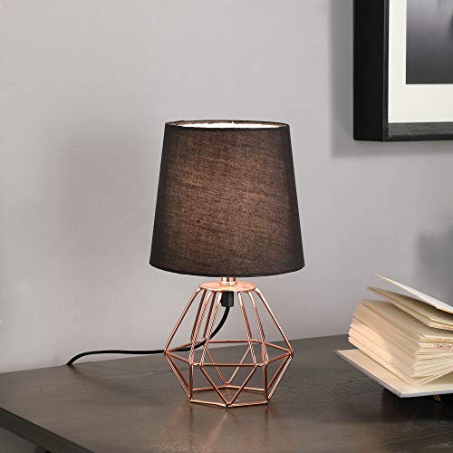 Ore International Hbl2131 Wesley Geometric Copper Metal Wire Hexagon Table Lamp #TOP2