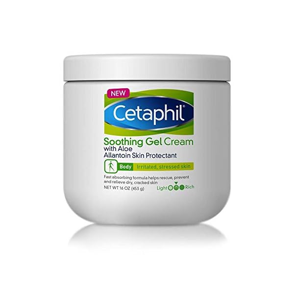 Cetaphil Soothing Gel-Cream with Aloe Instantly Soothes and Hydrates Sensitive Skin, Fragrance and Paraben Free, 16 oz