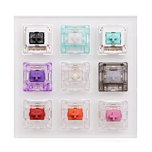 Tester 9 interruptores con base acrílica para teclado mecánico miniatura 2
