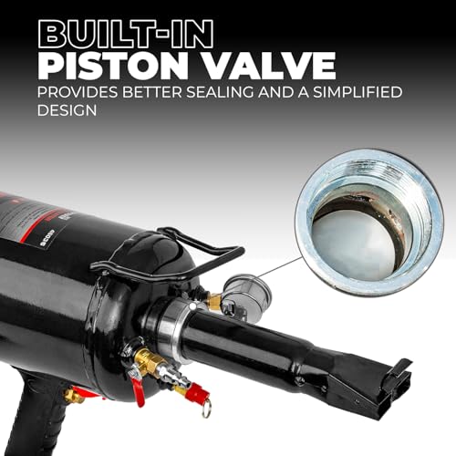 Image of XtremepowerUS Tire Bead Seater, 12L /3.2 Gallon Air Tire Bead Blaster, 116 PSI Portable Tire Inflator, Handheld Bead Bazooka, Build-in Piston Valve