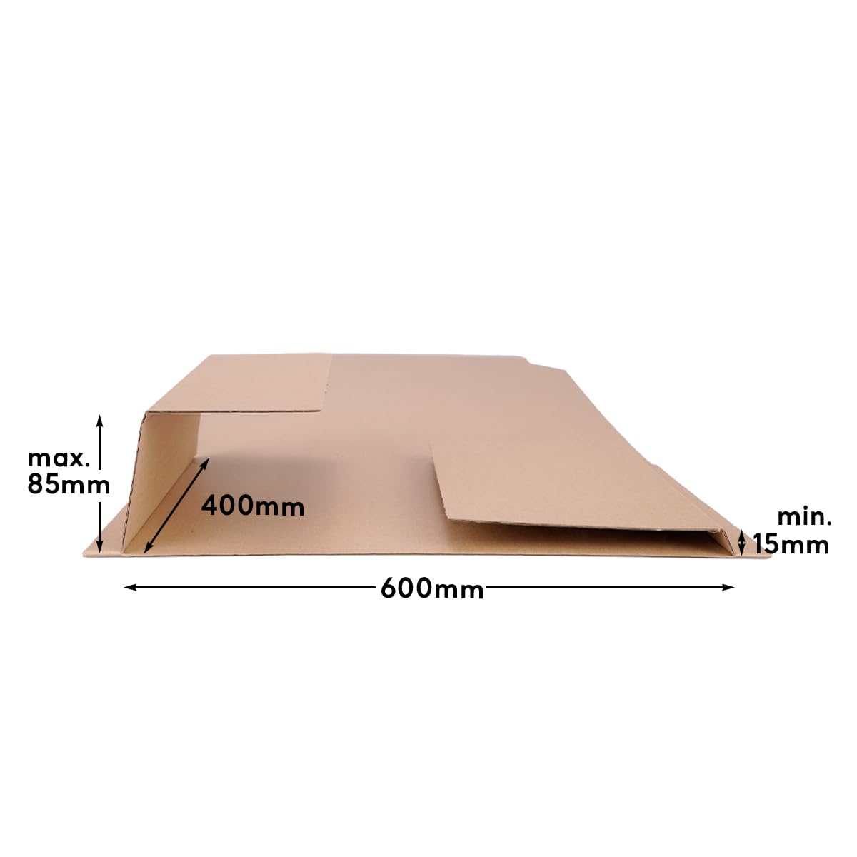 verpacking opakowania na książki 600 x 400 x 10-85 mm BV-60 brązowy [rozmiar i ilość do wyboru] opakowanie owijające wysyłka 200 sztuk
