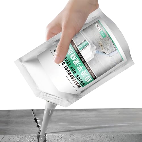 Filler de crack de cemento - pegamento de reparación de grietas de pared y , Reparación de grietas de hormigón - Reparación de grietas de hormigón - Reparación de grietas de hormigón de 500 ml |