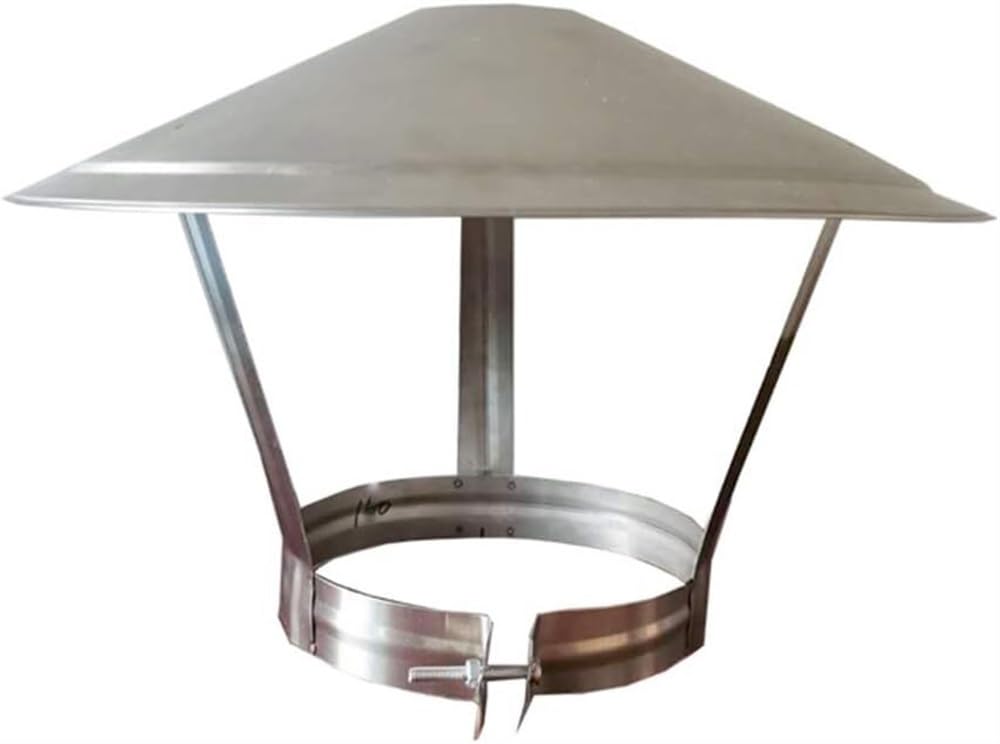 Cappottino regolabile in acciaio inox per ventilazione tetto e protezione dalla pioggia