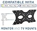 Mount-It! VESA Mount Adapter Plate - Monitor and TV Mount Extender Conversion Kit Allows 75x75, 100x100, 200x200 to Fit Up to 400x200 mm Patterns, Heavy-Gauge Steel, Hardware Included
