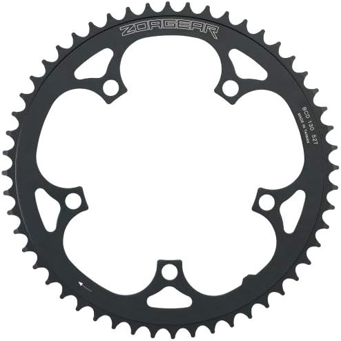 Single Speed Chainring 130 BCD 52 Teeth Track Fixed Gear Bike Black