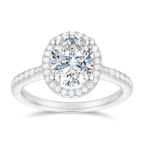 Lispark 14K �S�[���h 2CT �I�[�o���J�b�g ���A�b�T�i�C�g �����O 14K �z���C�g�S�[���h �w�C���[ �I�[�o���J�b�g ���A�b�T�i�C�g ����w�� 4�v�����O �w�C���[ ���A�b�T�i�C�g �����O �����p, �z���C�g�S�[���h �S�[���h ���A�b�T�i�C
